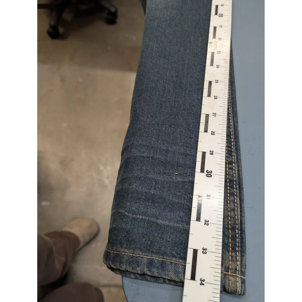 New Ring of Fire Boot Cut Jeans Men 34x34 Blue Del Rey‎ Ave Dark Wash Denim